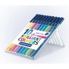 MARCADORES STAEDTLER TRIPLUS 10 CORES MARCADORES STAEDTLER TRIPLUS 10 CORES
